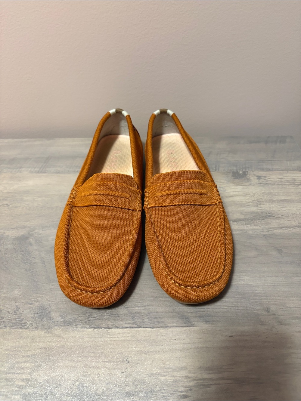 Rothy's Women's Knit Penny Loafers in Ochre